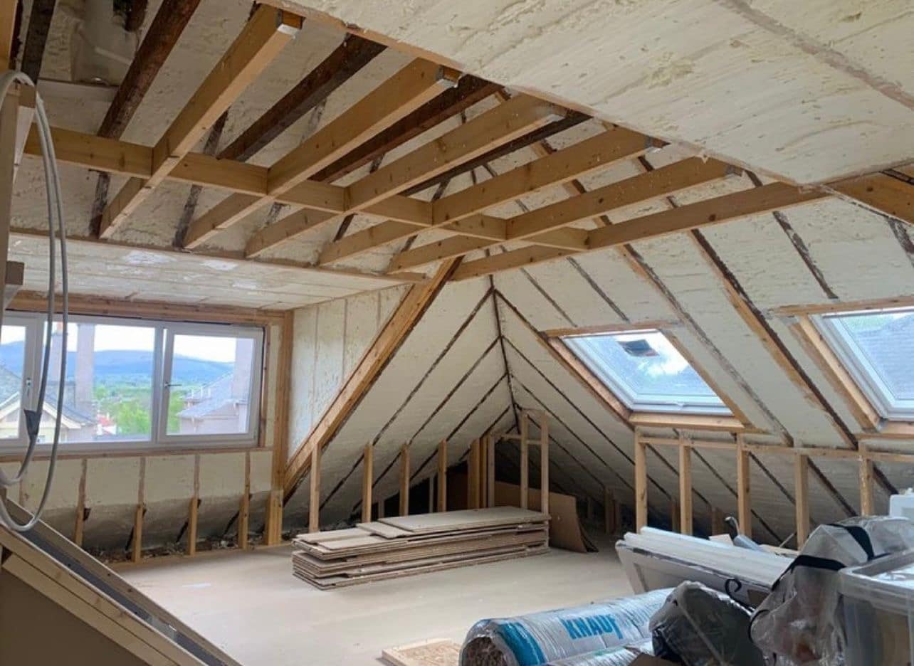 Roof Insulation Room In Roof - Scottish Spray Foam Insulation