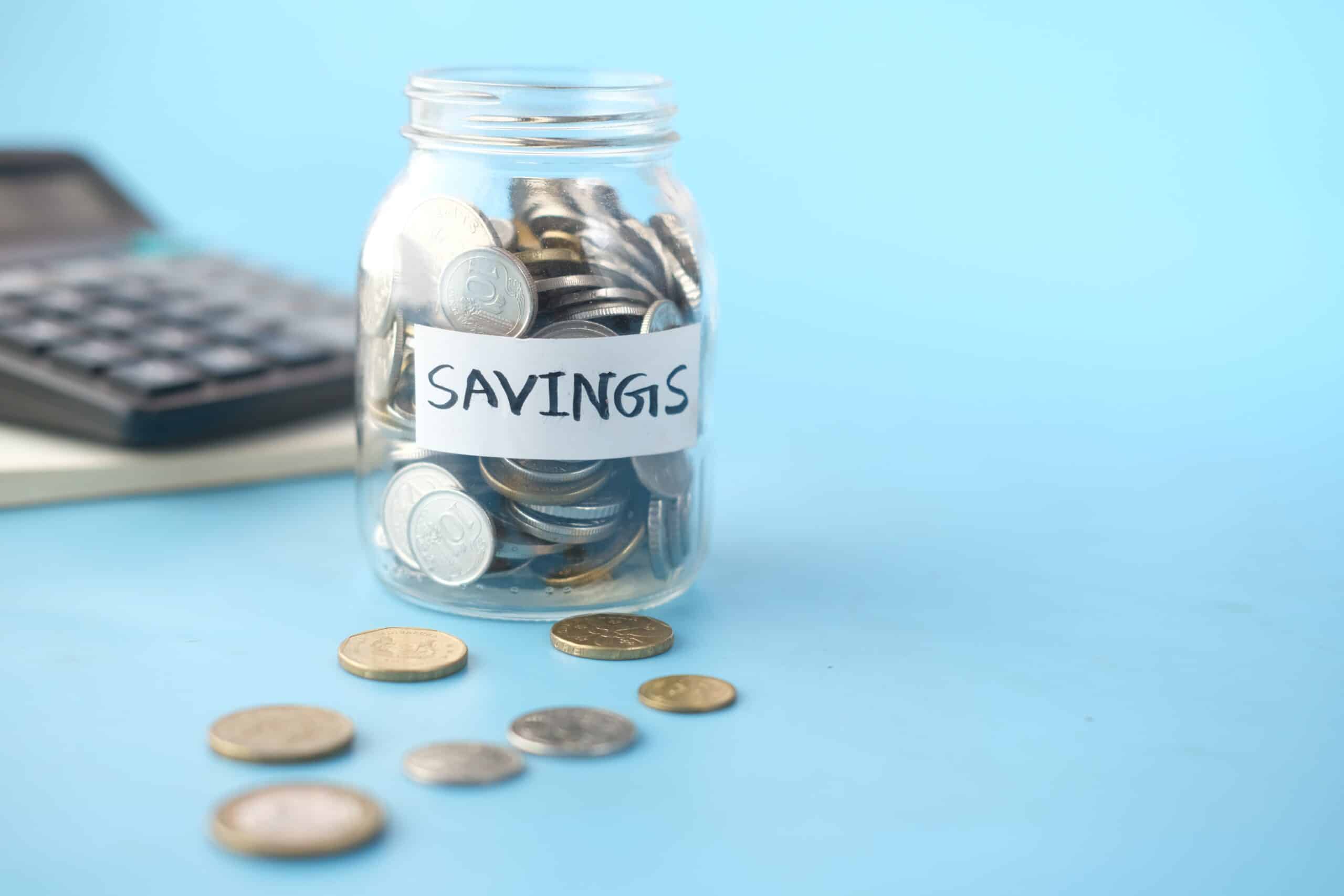 money savings jar - save money on energy